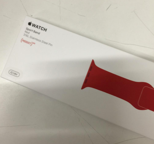 (Product) Red Apple Watch Sport Band