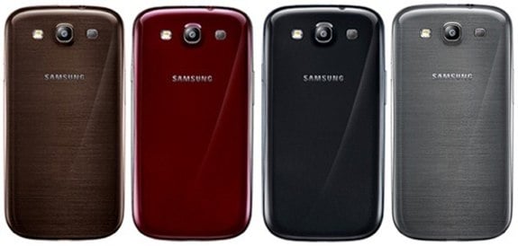 Samsung Galaxy S III colors