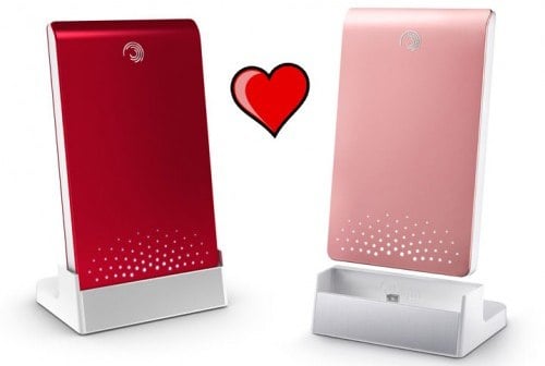 Seagate FreeAgent Pink and Red