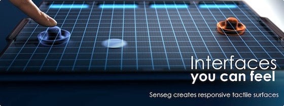 Senseg haptic iPad