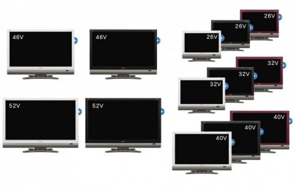 Sharp's 13 new LCD TVs with built-in Blu-ray Recorders