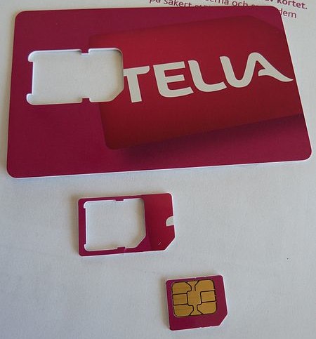 Tella SIM card punch card