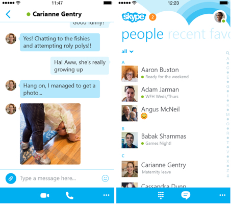Skype 5.0 for iphone