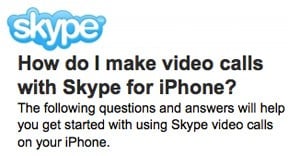 skype mobile video calls