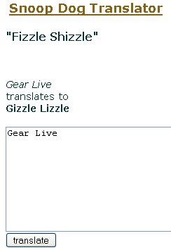 Snoop Translator