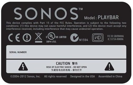 Sonos PLAYBAR soundbar