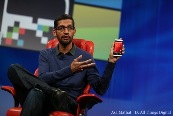 Sundar Pichai HTC One Stock Android