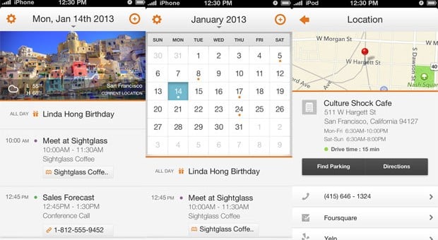 Tempo calendar app