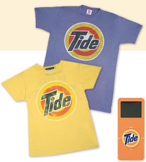 Tide shirts and iPod