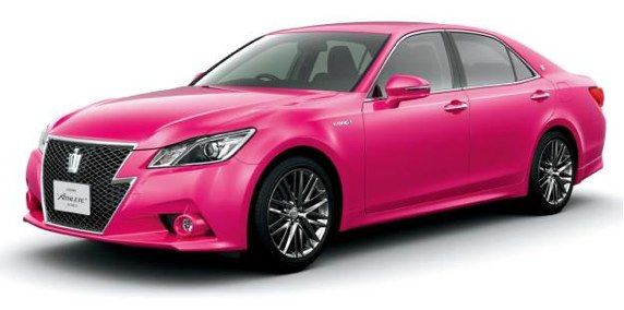 Pink Toyota Crown Athlete G