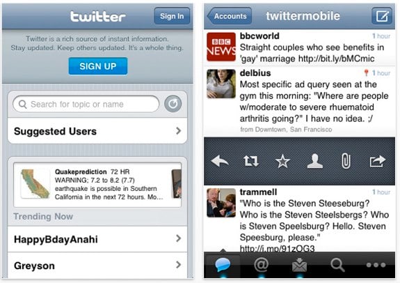 Twitter iPhone Tweetie 3.0