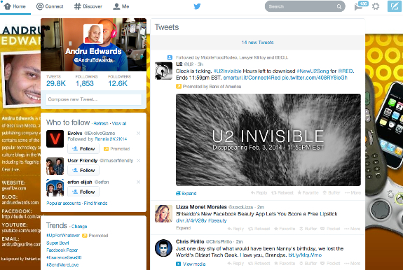 Twitter flat redesign