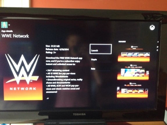 WWE Network now available on Xbox One Gear Live