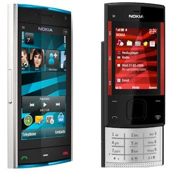 Nokia XpressMusic X6 and X3