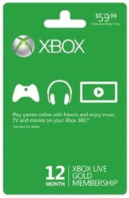 Xbox Live Gold free ebay