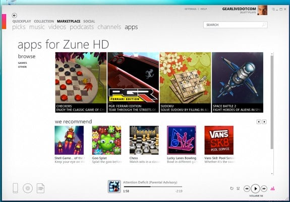 Zune HD Games