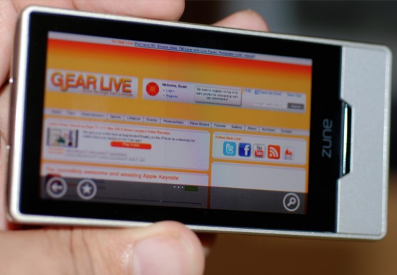 Zune HD Web Browser