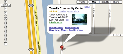 Tukwila Community Center Directions