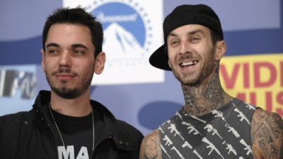 DJ AM and Travis Barker