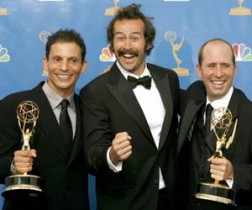 L to R: Marc Buckland, Jason Lee and Greg Garcia: director, lead actor and create of My Name is Earl