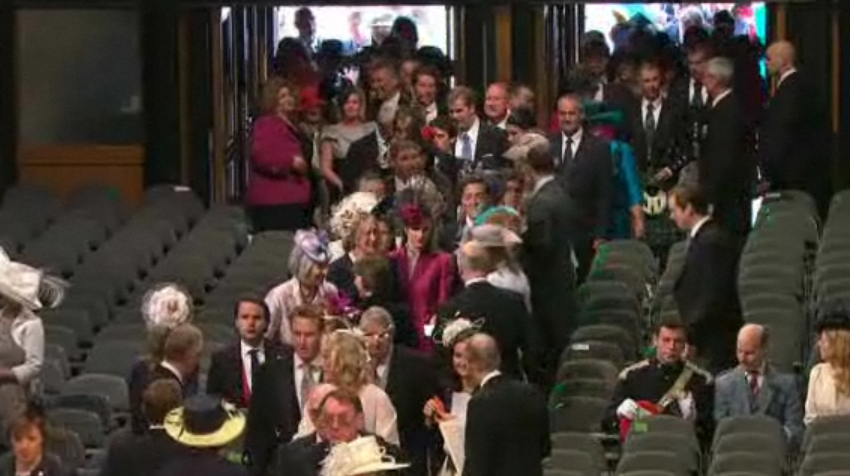 Royal Wedding Guests at Westminster