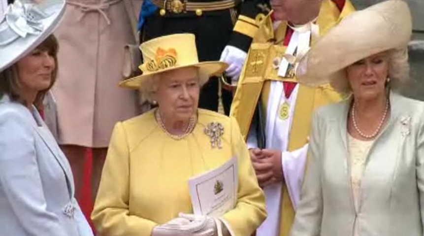 Royal Wedding - Carole Middleton, Queen Elizabeth, Camilla