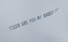 Tiger Woods Daddy Banner