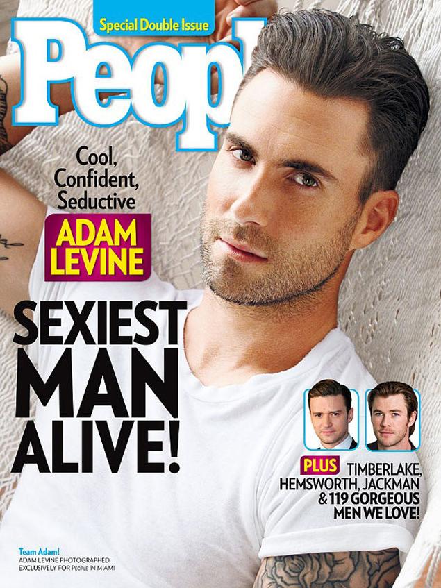 Adam Levine as People's Sexiest Man Alive