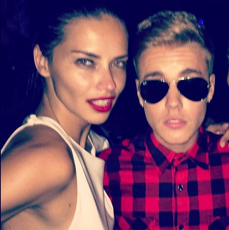 Adriana Lima and Justin Bieber