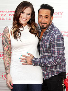 A.J. McLean with his wife Rochelle Karidis