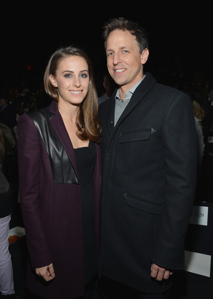 Alexi Ashe and Seth Meyers