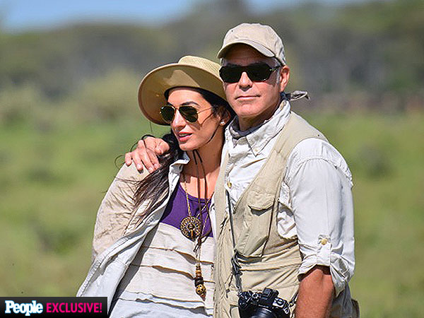 Amal Alamuddin and George Clooney