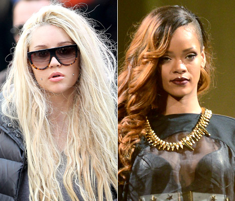 Amanda Bynes and Rihanna