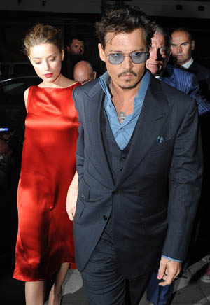 Amber Heard and Johnny Depp