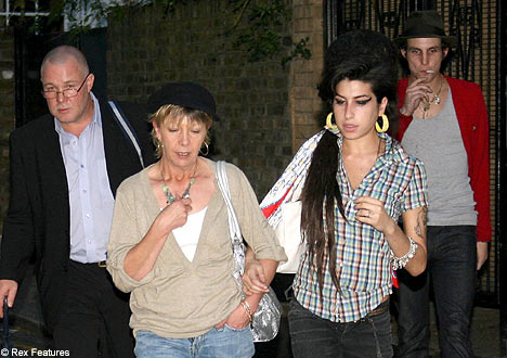 Amy Winehouse with in-law Georgette Civil