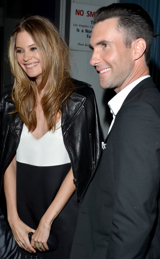 Behati Prinsloo and Adam Levine