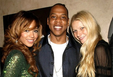 Beyonce and Jay-Z with Gwyneth Paltrow