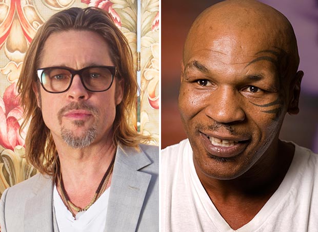 Brad Pitt and Mike Tyson