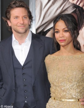 Bradley Cooper and Zoe Saldana