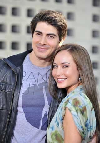 Brandon Routh and Courtney Ford