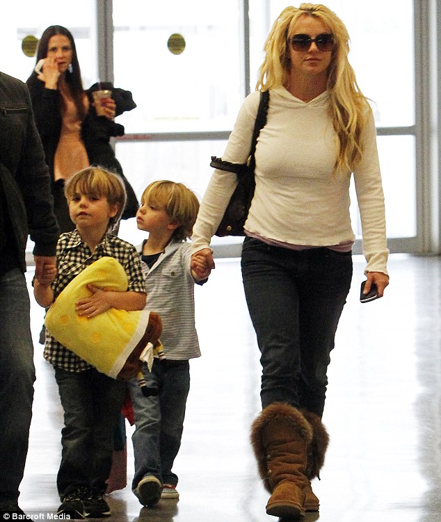 Britney Spears and her sons