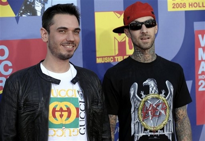 DJ AM and Travis Barker