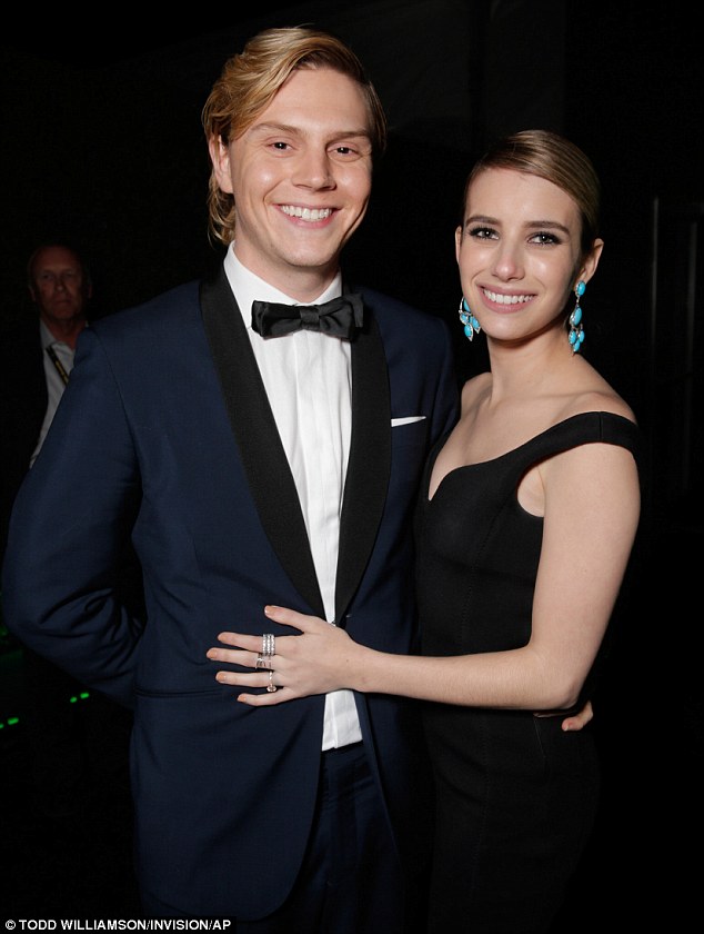 Evan Peters and Emma Roberts