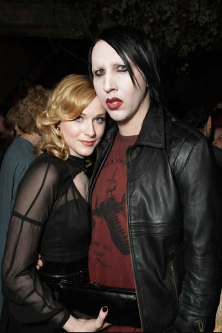 Evan Rachel Wood and Marilyn Manson