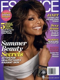 Janet Jackson on the cover of Essence