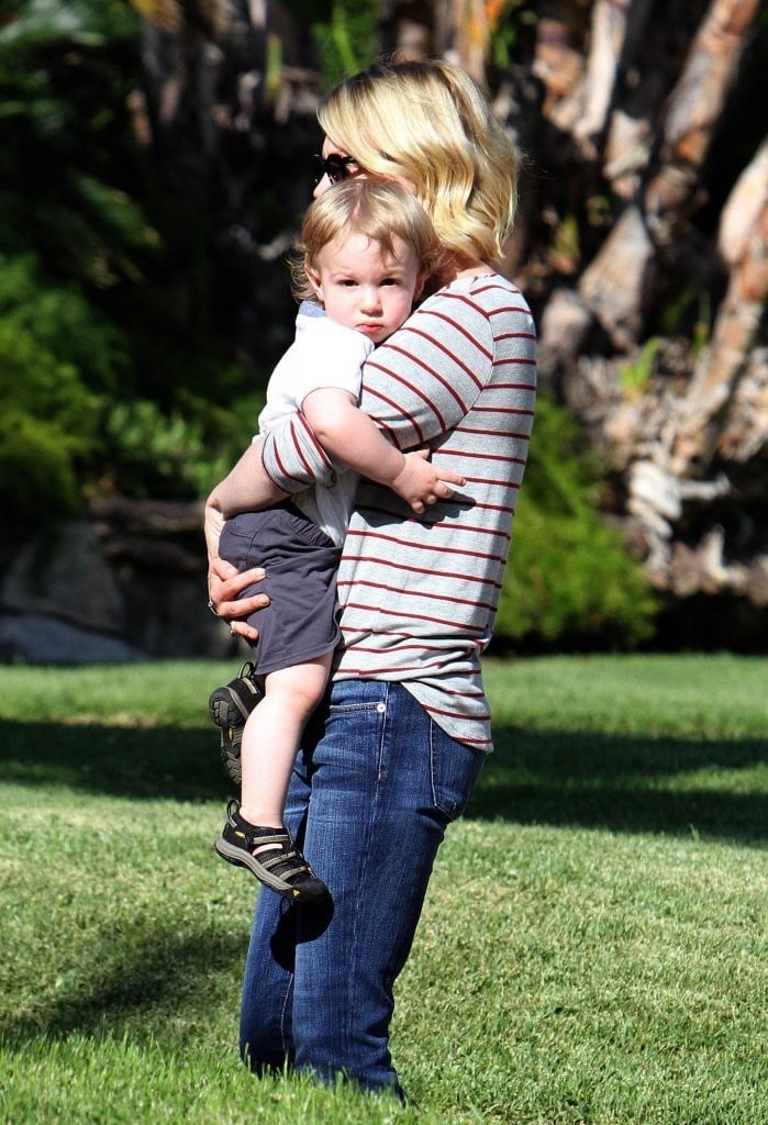 January Jones with her son Xander