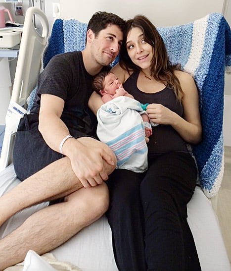 Jason Biggs with his wife Jenny and their son