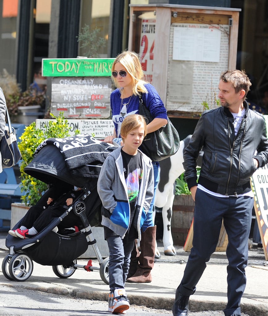 Kate Hudson and Matt Bellamy with their family