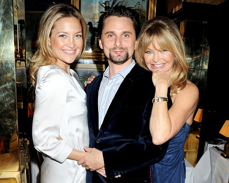 Kate Hudson with Matt Bellamy and Goldie Hawn