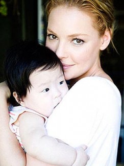 Katherine Heigl with daughter Naleigh